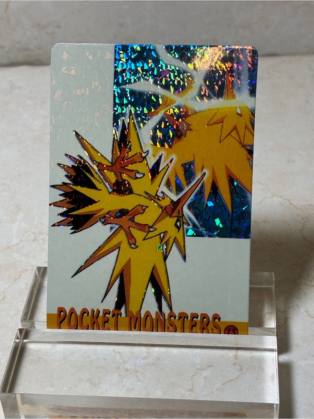 Vintage Japanese Pocket Monsters Card/Sticker Combo